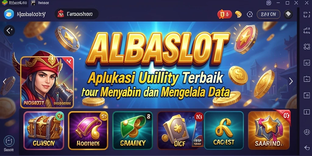 Tampilan antarmuka ALBASLOT yang modern dan mudah digunakan.