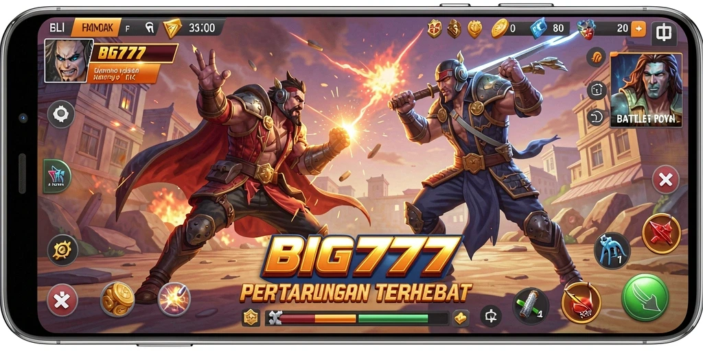 Tampilan seru pertempuran epik di BIG777.