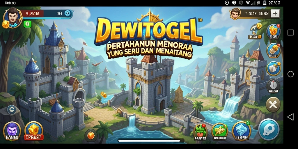 Screenshot gameplay DEWITOGEL yang mendebarkan dengan strategi menara.