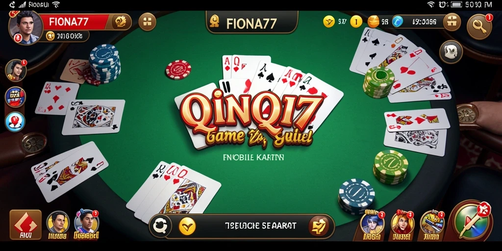 Gameplay seru FIONA77 dengan kartu QiuQiu.