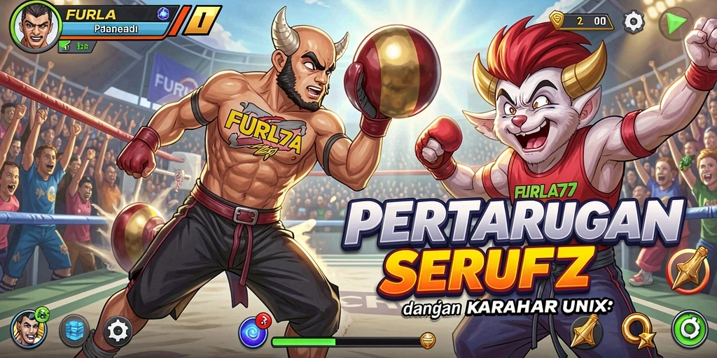 Tampilan gameplay FURLA77 yang penuh aksi dan karakter unik.