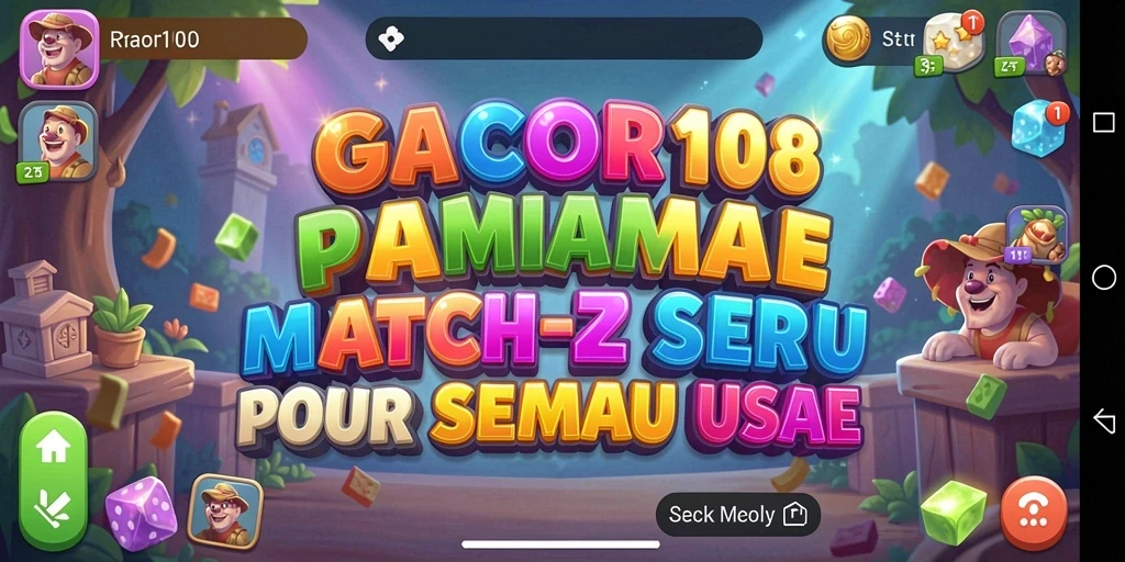 Tampilan gameplay menarik dari GACOR108 yang penuh warna.