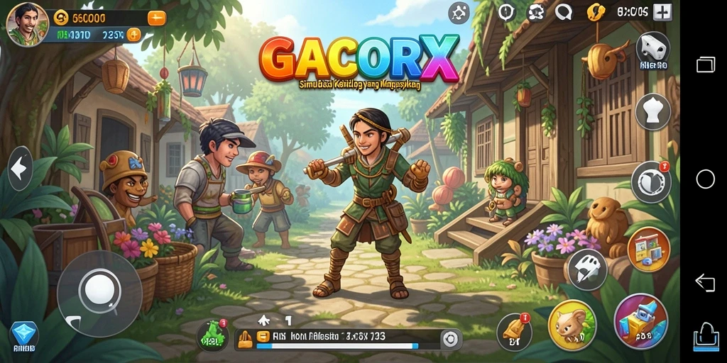 Gameplay GACORX yang seru dan interaktif.