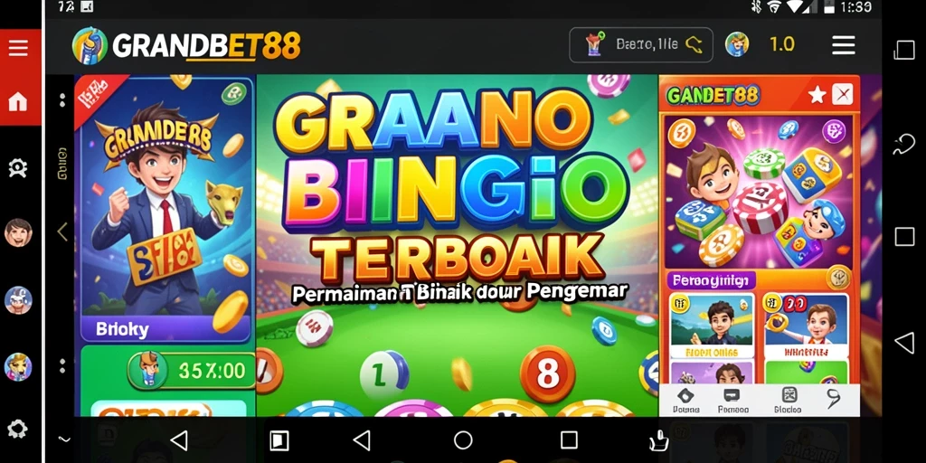 Tampilan menarik dari gameplay Bingo GRANDBET88.