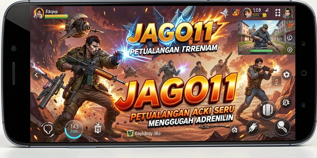 Tangkapan layar utama JAGO11 menampilkan aksi pertempuran yang mendebarkan.