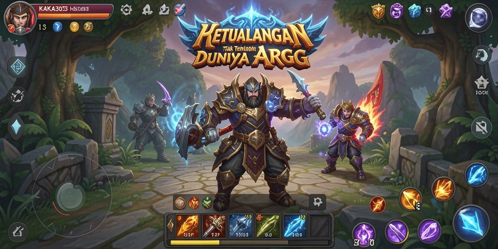 Screenshot KAKA303 menampilkan aksi pertarungan seru dalam dunia ARPG.