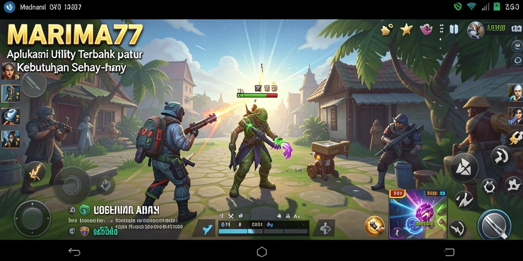 Tampilan intuitif dan fitur canggih dalam screenshot MARIMA77.