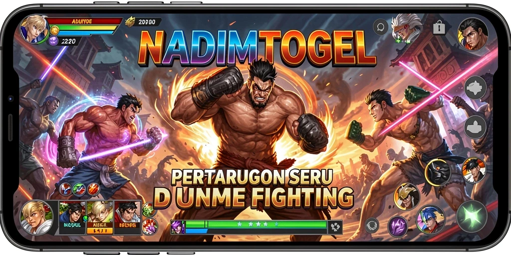 Screenshot NADIMTOGEL menunjukkan aksi pertarungan yang mendebarkan.