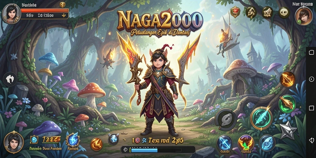 Screenshot menampilkan gameplay petualangan mendebarkan di NAGA2000.