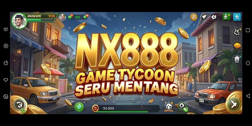 Tampilan gameplay <strong>NX888</strong> yang seru dan interaktif dalam bisnis Tycoon.