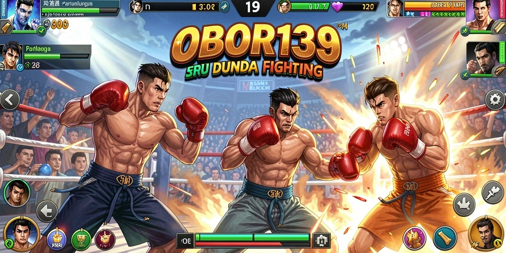 Tampilan menarik dari gameplay OBOR138 dengan pertarungan yang intens.