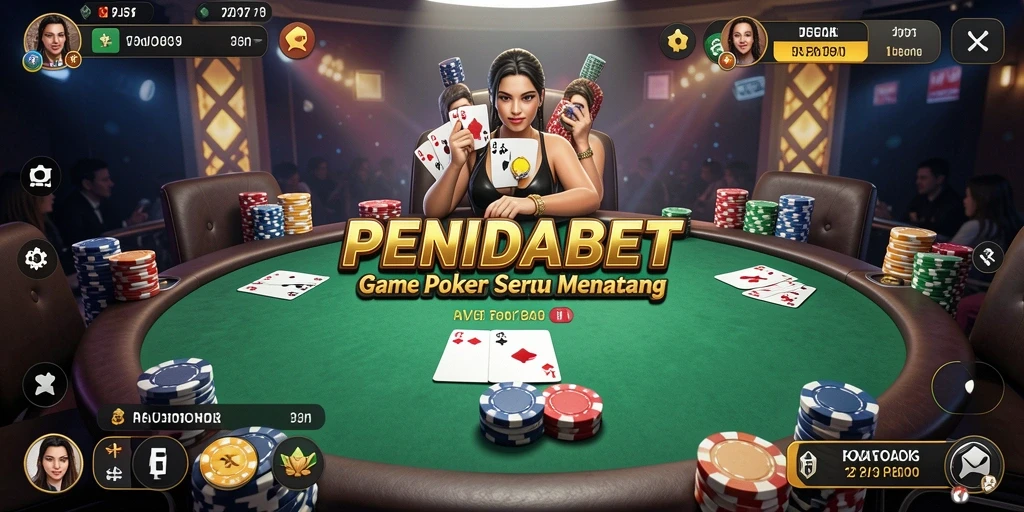 Screenshot gameplay <strong>PENIDABET</strong> menampilkan momen seru permainan Poker.