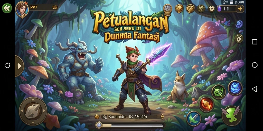 Tampilan gameplay PP7 yang menakjubkan di dunia petualangan.