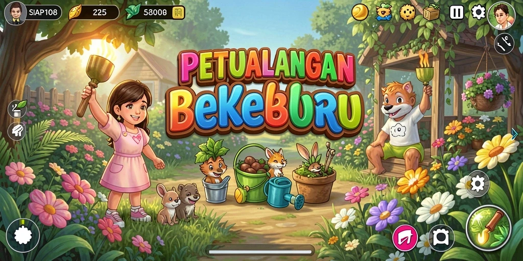 Tampilan gameplay seru dalam berkebun di SIAP108.