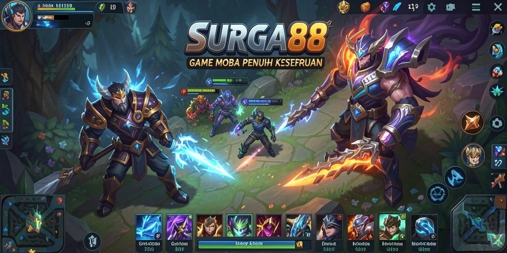 Gameplay SURGA88 yang penuh aksi dan strategi tim.