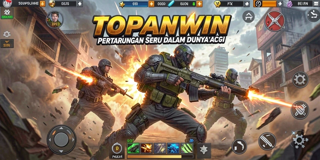 Tampilan gameplay seru dari TOPANWIN yang menampilkan aksi pertarungan mendebarkan.