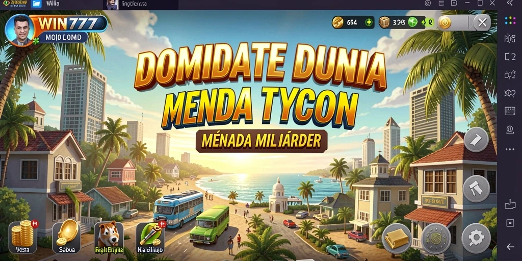 Gameplay Tycoon yang seru dan penuh strategi.