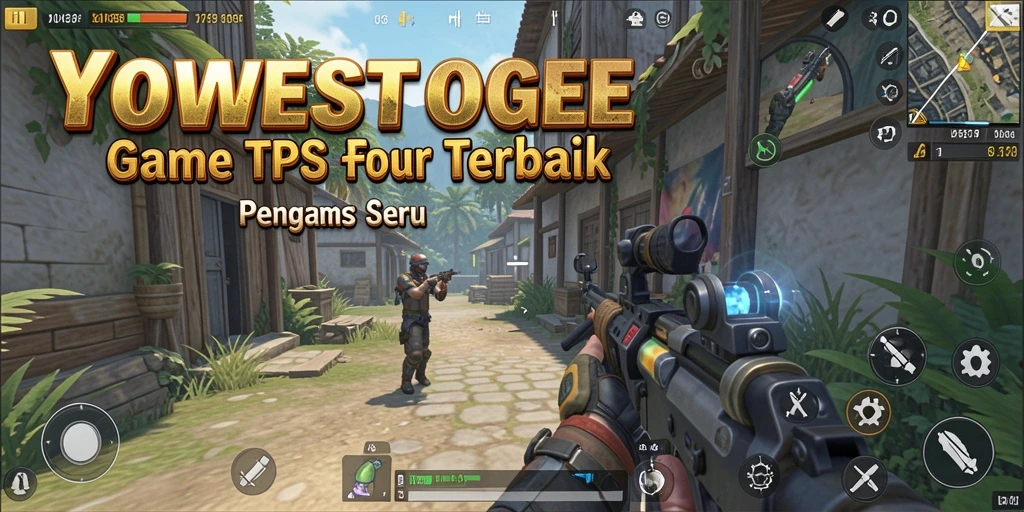 Screenshot gameplay YOWESTOGEL dengan aksi seru di dalam pertempuran TPS.
